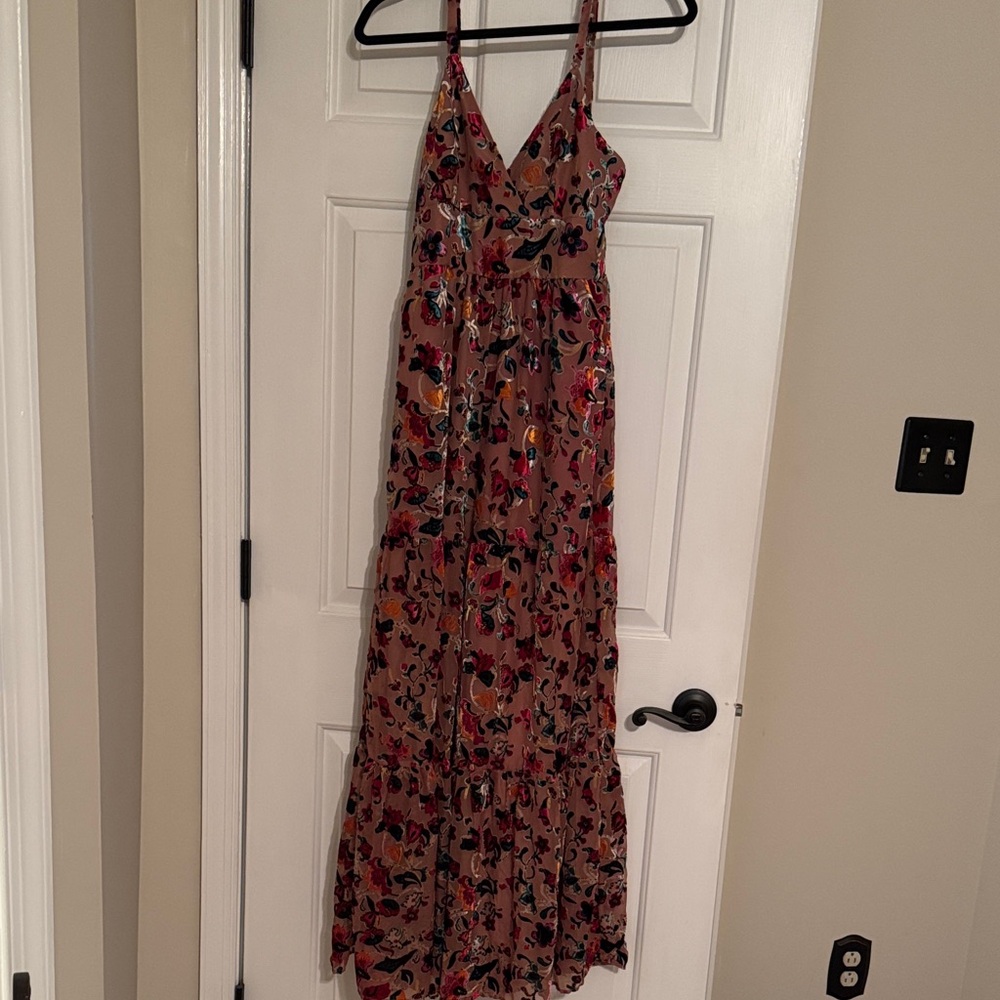 Anthropologie Floral Jumpsuit